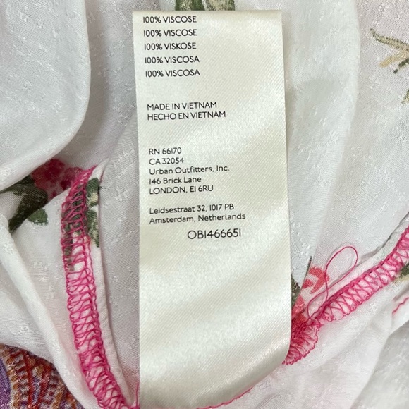 Free People Women’s Floral Print Bohemian Blouse - Picture 8 of 9